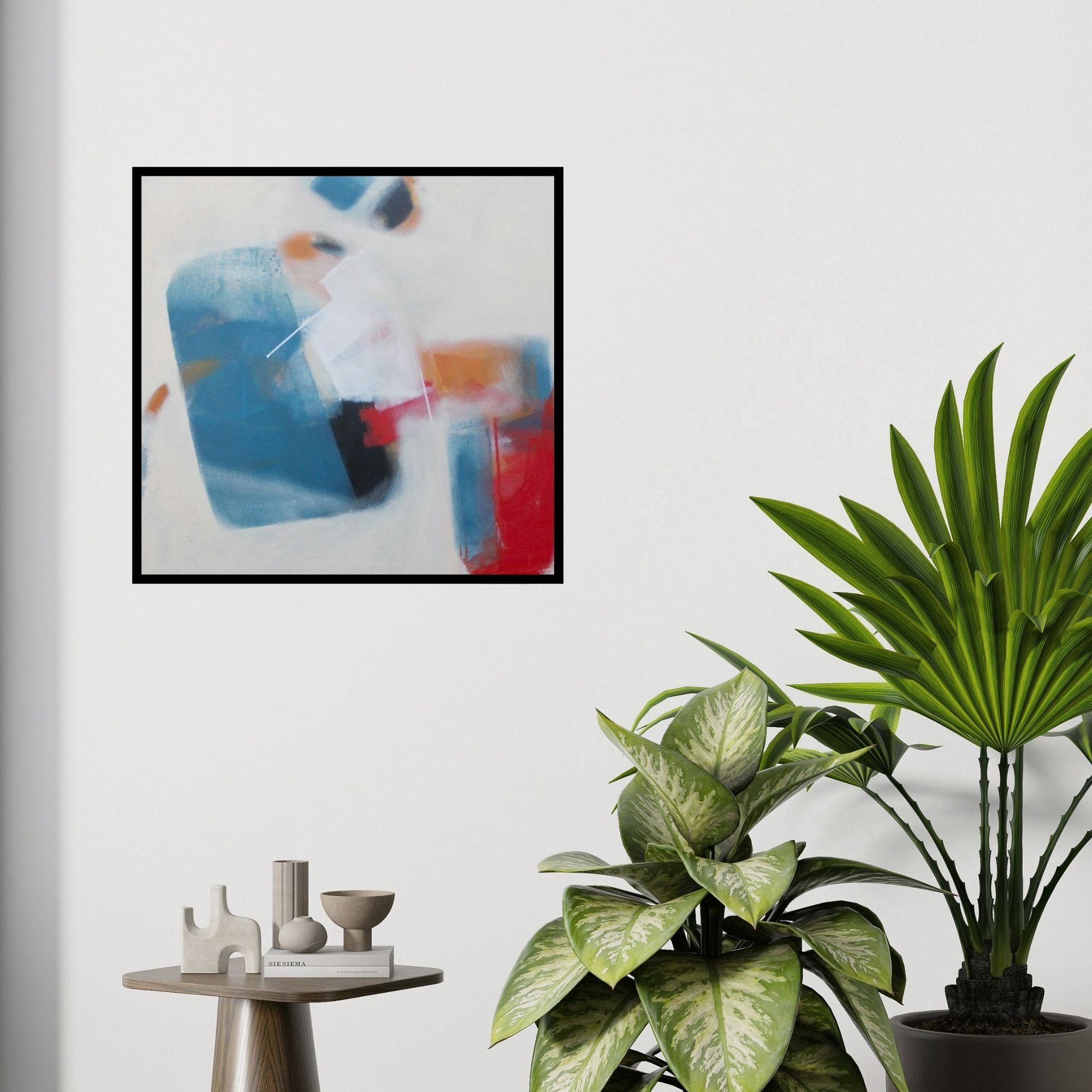 In-situ view of Yashwant Pawar's 'Untitled 3' painting in a room
