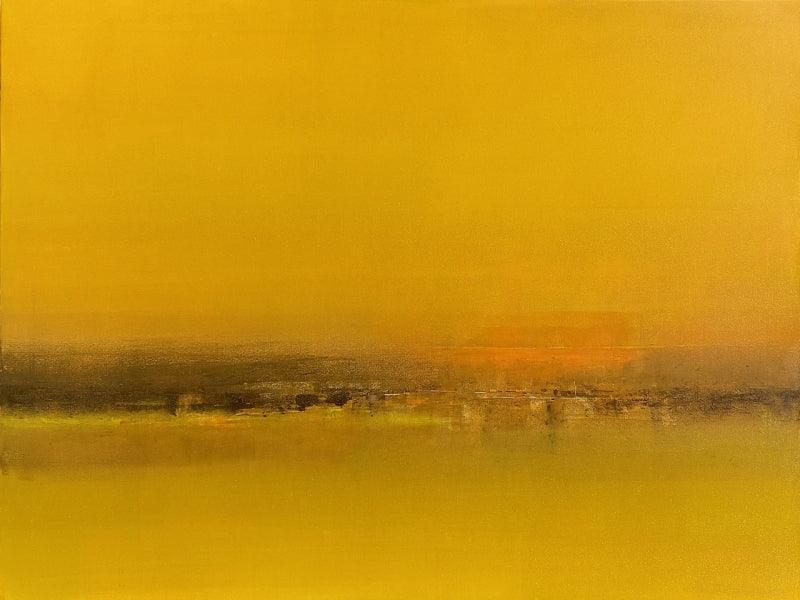 Abstract oil painting titled 'Untitled 3', 30x40 inches, by artist Anu Kulkarni on Canvas