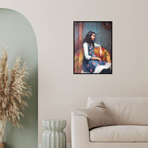 In-situ view of Siddharth Gavade's 'Untitled 3' painting in a room