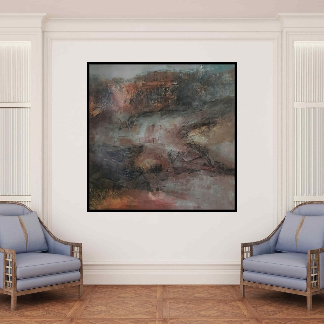 In-situ view of Vipta Kapadia's 'Untitled 32 (Untitled 32)' painting in a room