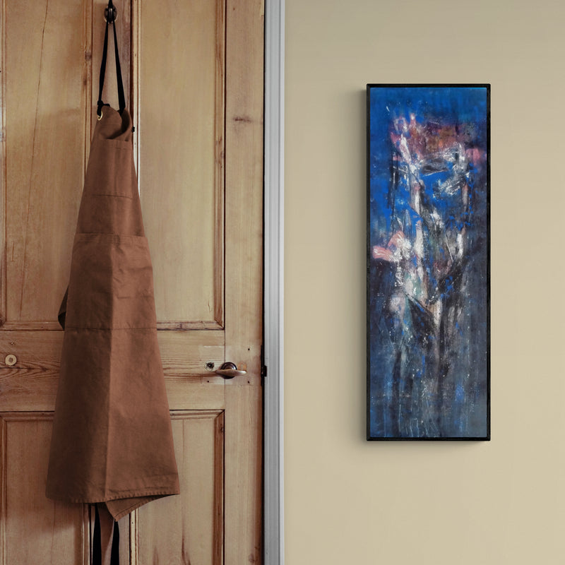 In-situ view of Dnyaneshwar Dhavale's 'Untitled (Emergence)' painting in a room