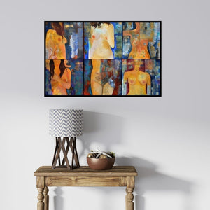 In-situ view of Sunayana Malhotra's 'Untitled 4' painting in a room