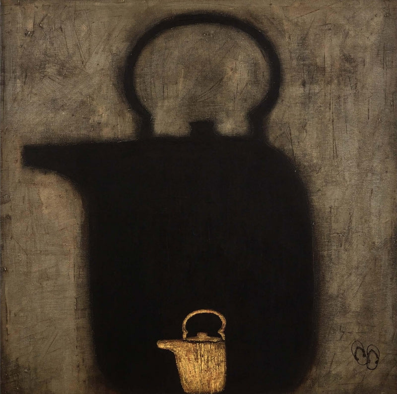 Still-life acrylic painting titled 'Untitled 4', 36x36 inch, by artist Trupti Joshi on Canvas