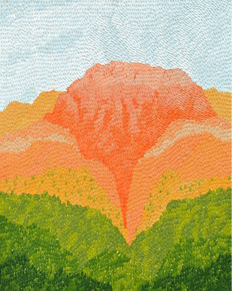 Untitled 4' nature acrylic painting by artist Ritesh Bhoi, 30x24 inch, on canvas