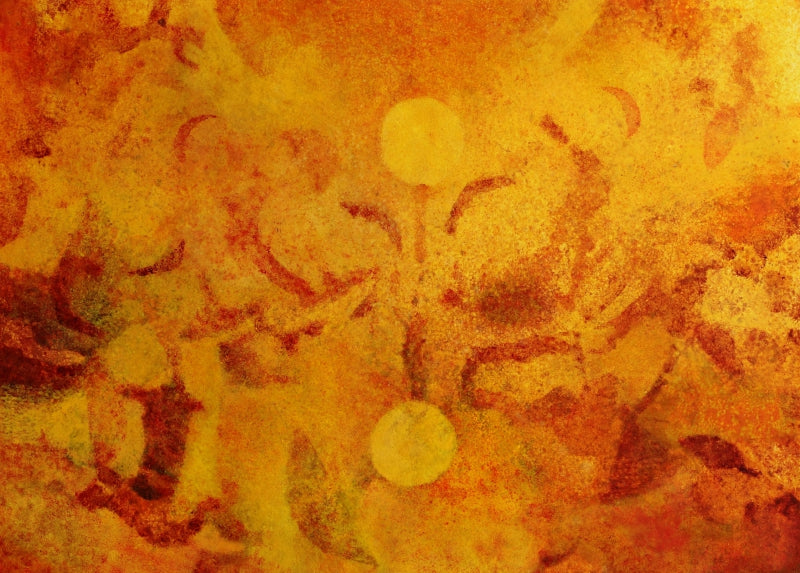 'Untitled 4' abstract oil painting by artist Prashant Dhadve, 36x50 inch, on linen