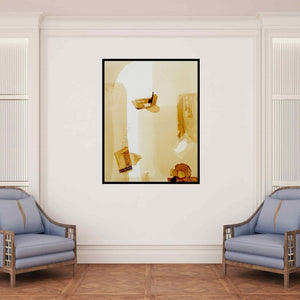 In-situ view of Veena Jain's 'Untitled 42' painting in a room