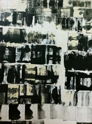 Abstract oil painting titled 'Untitled 42', 48x36 inches, by artist Vipta Kapadia on Canvas