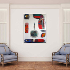 In-situ view of Yashwant Pawar's 'Untitled 44' painting in a room