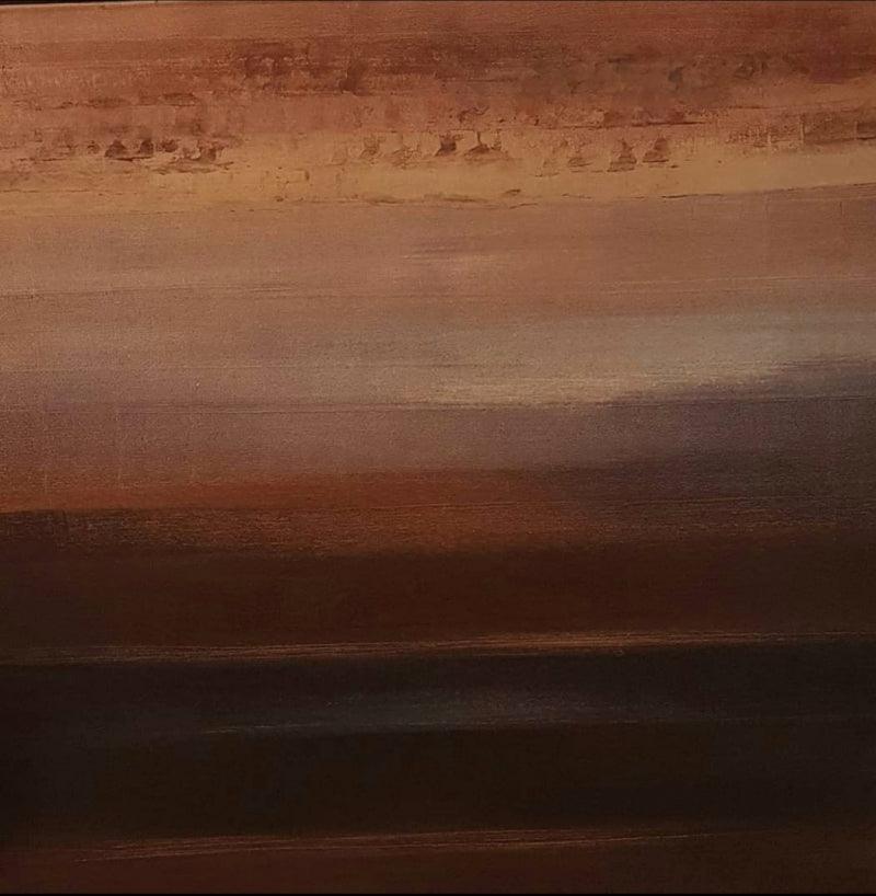 Abstract oil painting titled 'Untitled 49', 60x60 inches, by artist Vipta Kapadia on Canvas