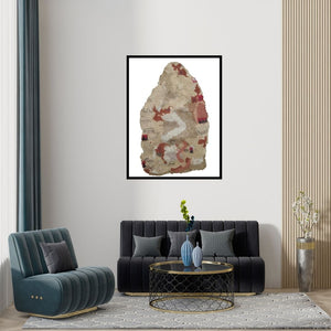 Preview of 'Untitled 5' Painting by Subhadip Bhattacharya shown on a wall in a furnished room.