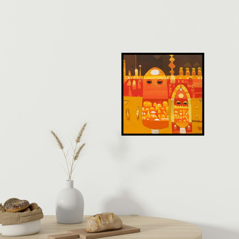 In-situ view of Vaishali Patil's 'Untitled 5' painting in a room