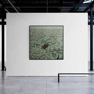 In-situ view of Madan Pawar's 'Untitled 5' painting in a room