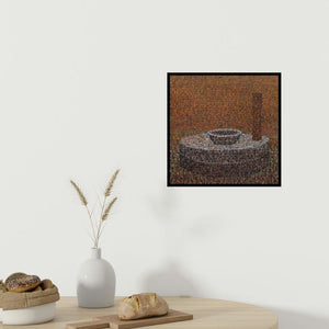 In-situ view of Kuldeep Karagaonkar's 'Untitled 5 (Humble Still Life)' painting in a room