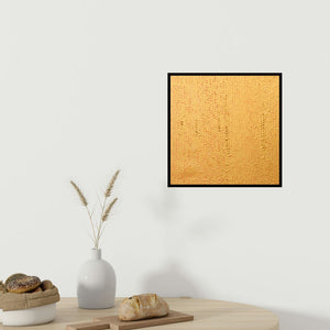 In-situ view of Hansodnya Tambe's 'Untitled 5 (Golden Texture)' painting in a room