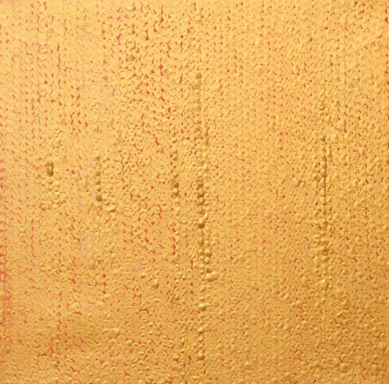 Abstract acrylic painting titled 'Untitled 5', 18x18 inches, by artist Hansodnya Tambe on Canvas