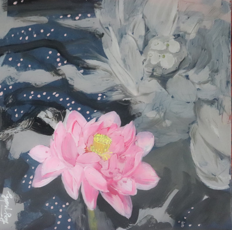 'Untitled-5-gopal-roy' nature acrylic painting by artist Gopal Roy, 12x12 inch, on acrylic sheet