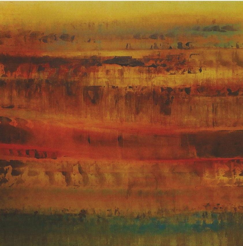 Abstract oil painting titled 'Untitled 50', 68x68 inches, by artist Vipta Kapadia on Canvas