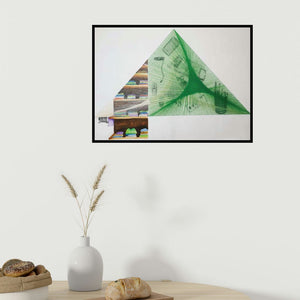 In-situ view of Dishakha Yadav's 'Untitled (A Mind in Disarray)' painting in a room