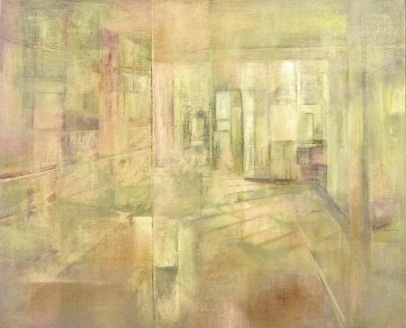 Abstract oil painting titled 'Untitled', 18x22 inches, by artist Banani Karmakar Bhunia on Canvas