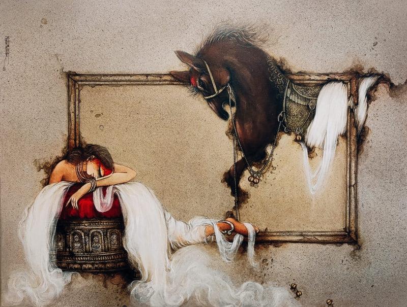 Untitled 51 painting by Mintu Mallick