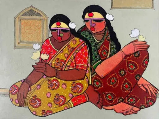 Figurative acrylic painting titled 'Untitled', 18x24 inch, by artist Priyanka Chivte on Canvas