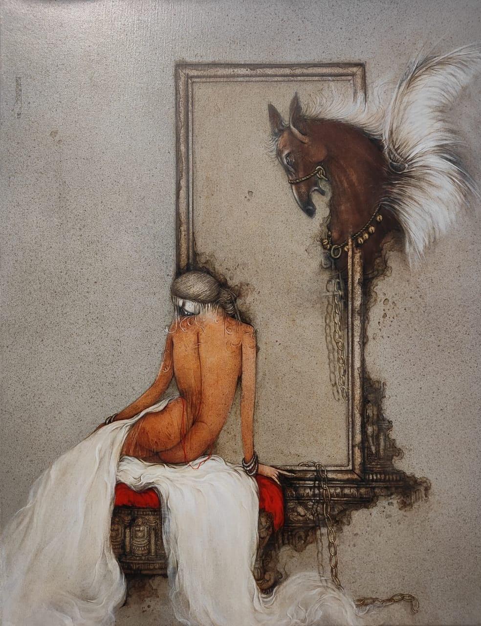 Untitled 52 painting by Mintu Mallick