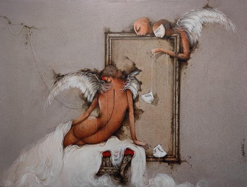 Untitled 54 painting by Mintu Mallick