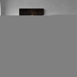 In-situ view of Vishwa Sahni's 'Untitled 6 (A Moment of Rest)' painting in a room