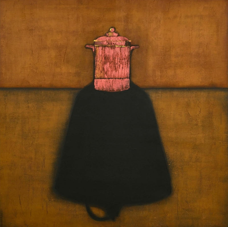 Still-life acrylic painting titled 'Untitled 6', 38x38 inch, by artist Trupti Joshi on Canvas