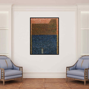 In-situ view of Kuldeep Karagaonkar's 'Untitled 6' painting in a room