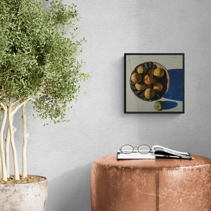 In-situ view of Avinash Satpute's 'Untitled 6 (Citrus Abundance)' painting in a room