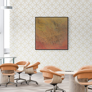 In-situ view of Durgesh Birthare's 'Untitled 65' painting in a room