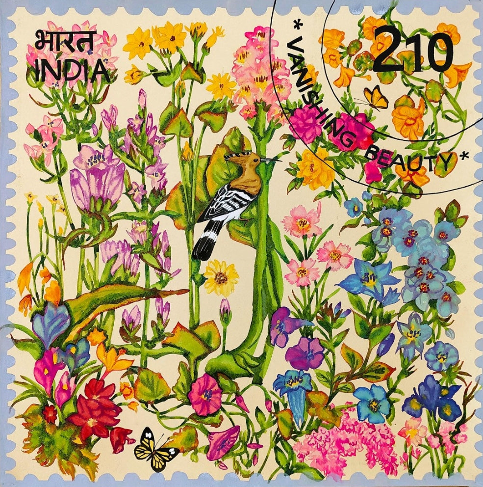 Nature watercolor painting titled 'Untitled 671', 24x24 inch, by artist Manisha Agarwal on Paper