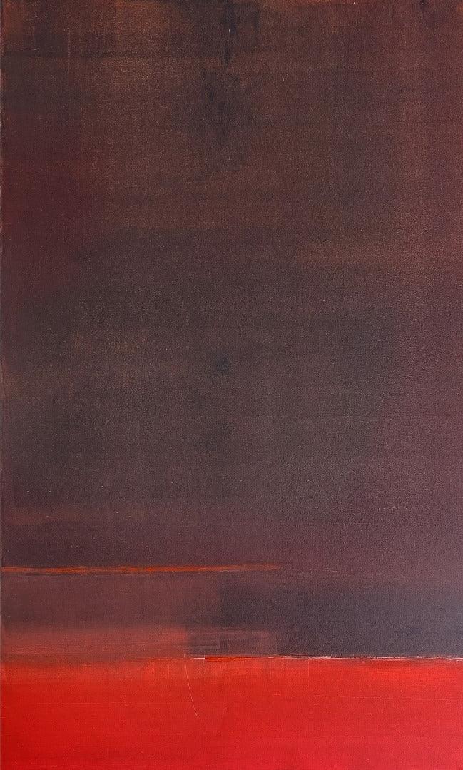 Abstract oil painting titled 'Untitled 7', 60x36 inches, by artist Anu Kulkarni on Canvas