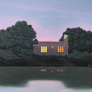 Nature acrylic painting titled 'Untitled 7', 36x36 inches, by artist Shaji Appukutan on Canvas