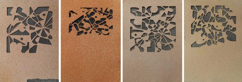 Abstract acrylic painting titled 'Untitled 8', 12x32 inches, by artist Unnati Shukla on Paper