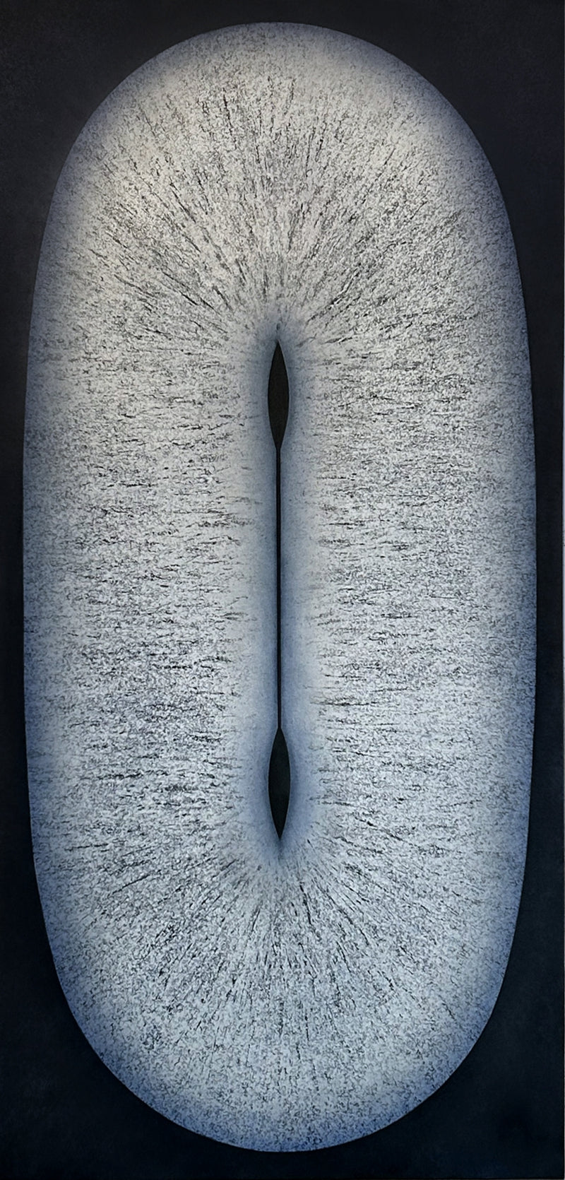 'Untitled 8' abstract oil painting by artist Prashant Dhadve, 72x36 inch, on linen