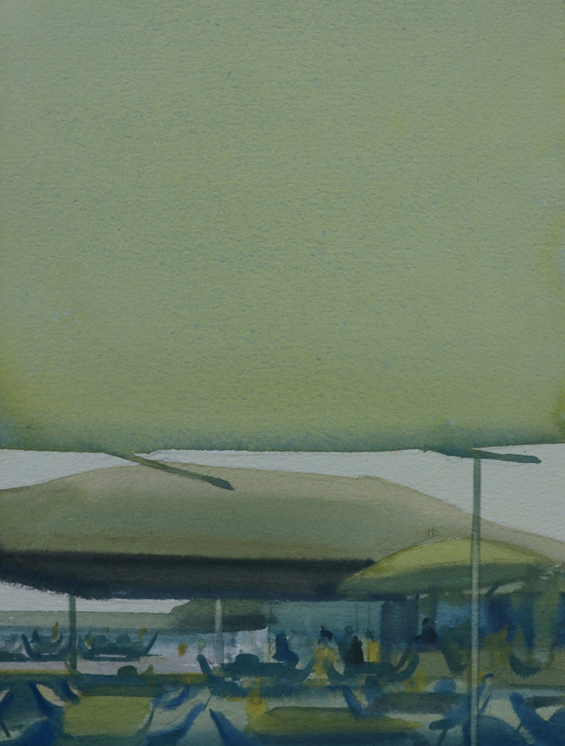 Untitled 8' abstract watercolor painting by artist Sameer Bhitale, 11x7 inch, on paper