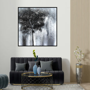 Bhaskar Rao's 'Untitled' painting visualized above a sofa in a contemporary room.