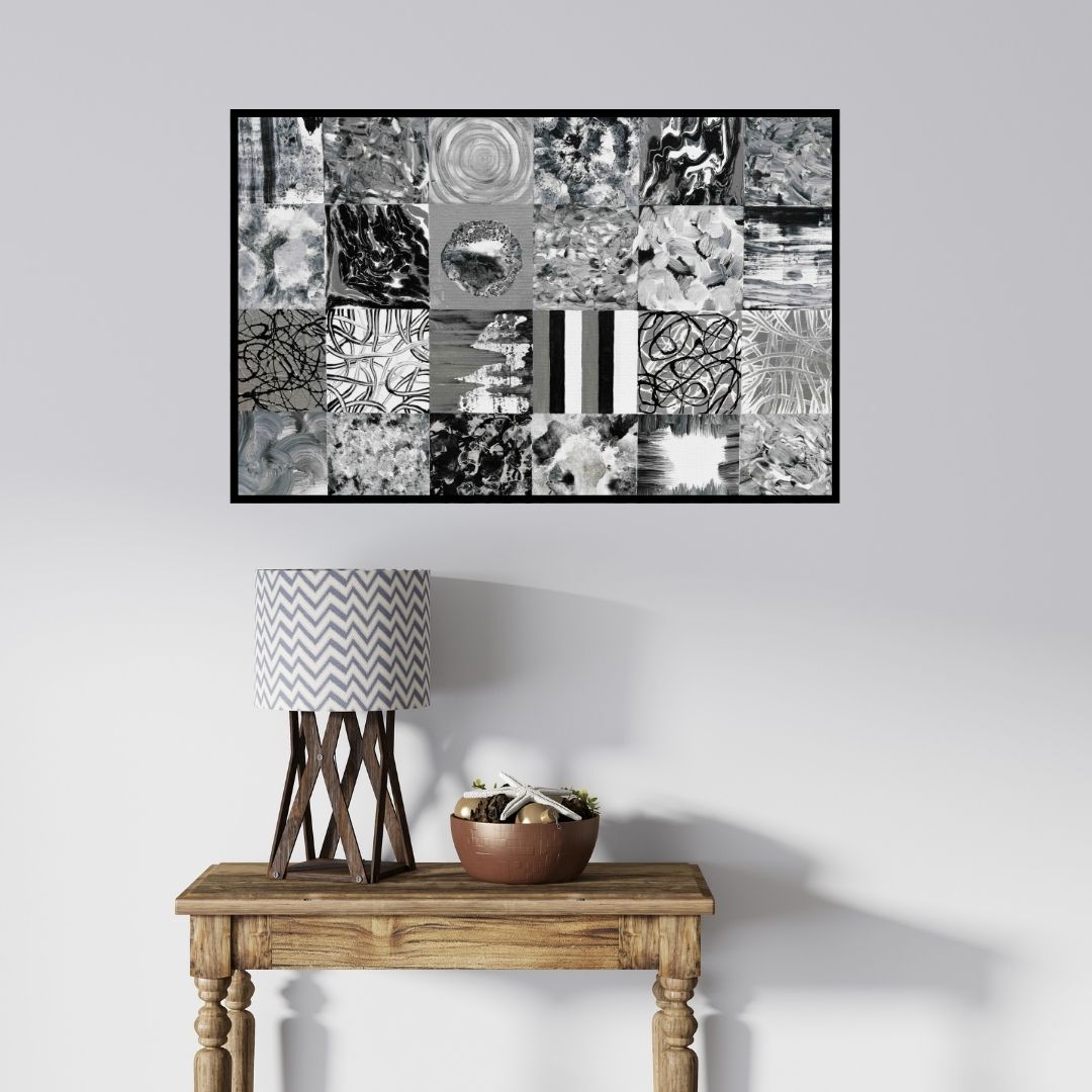 In-situ view of Sumit Mehndiratta's 'Untitled No 17 (abstract)' painting in a room