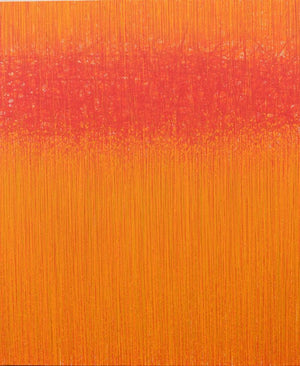 Abstract acrylic painting titled 'Vibrancy 1', 36x30 inches, by artist Satish Bhaisare on Canvas