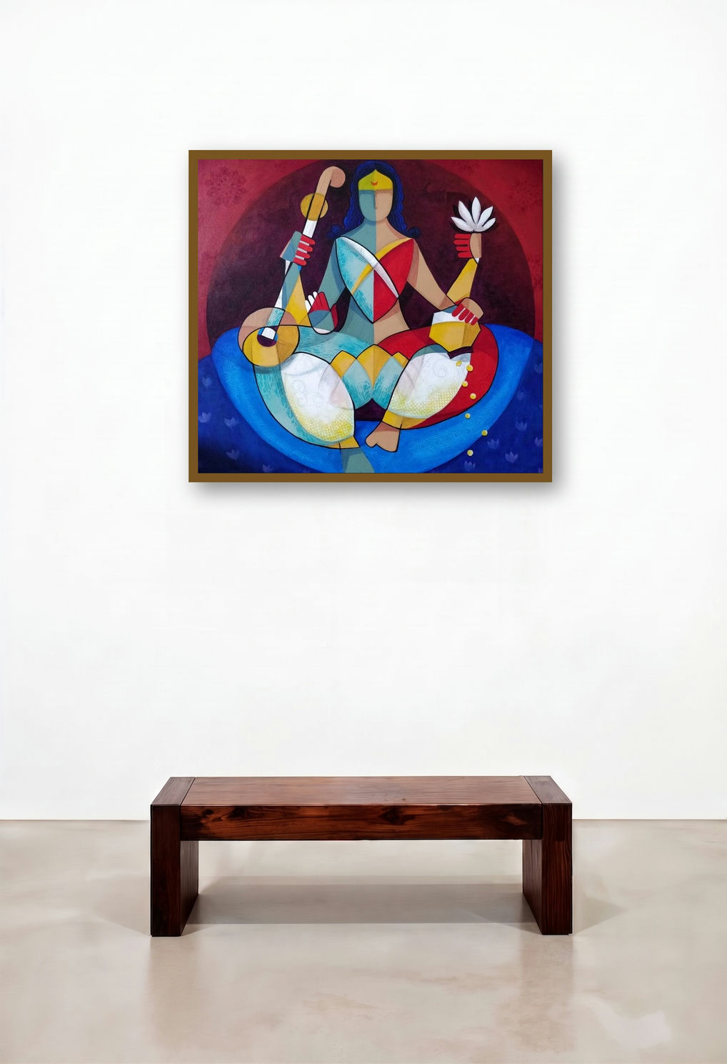 Vidya Lakshmi (Goddess with Sitar)