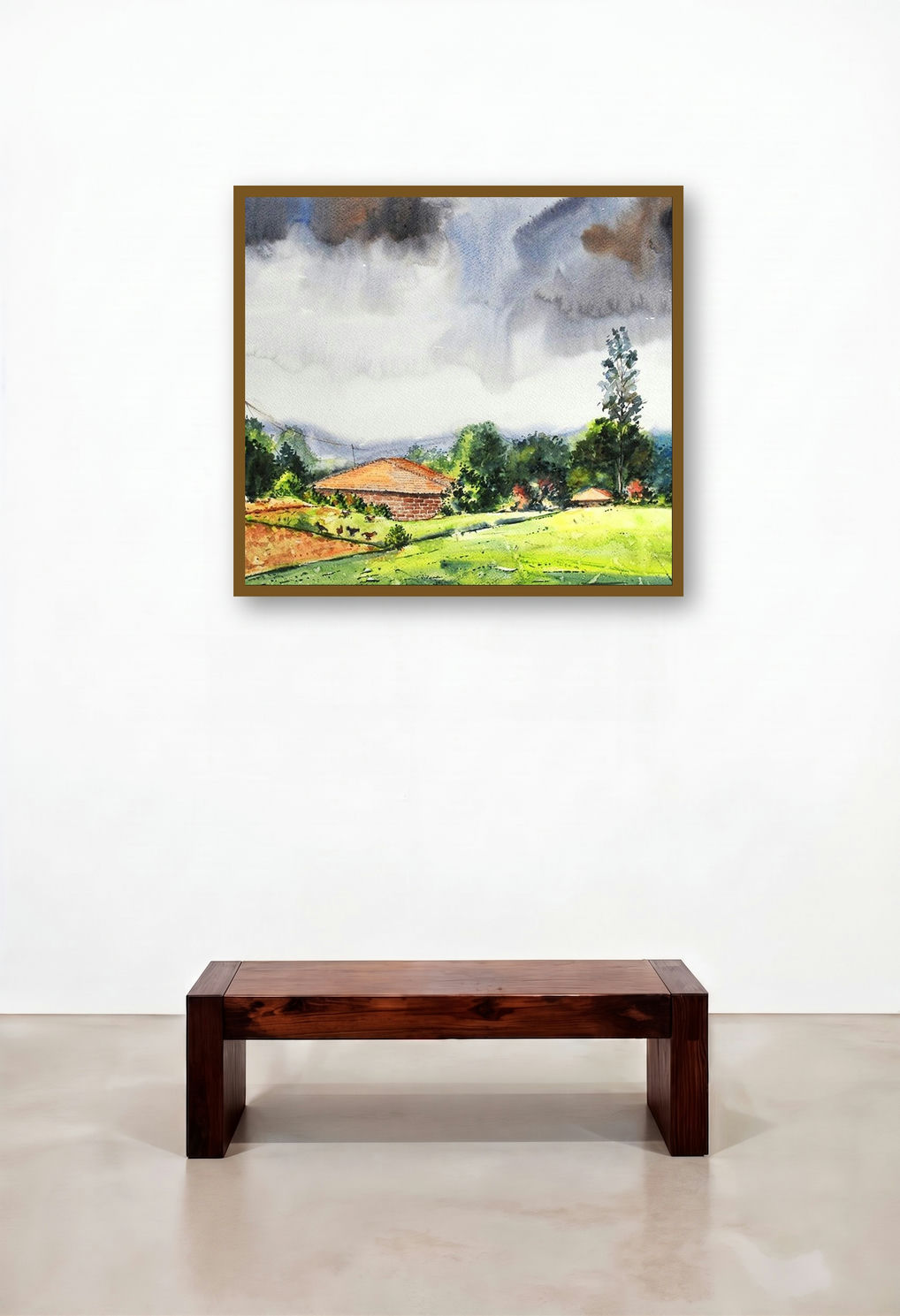 Village 2 (Rural Landscape with Stormy Sky)