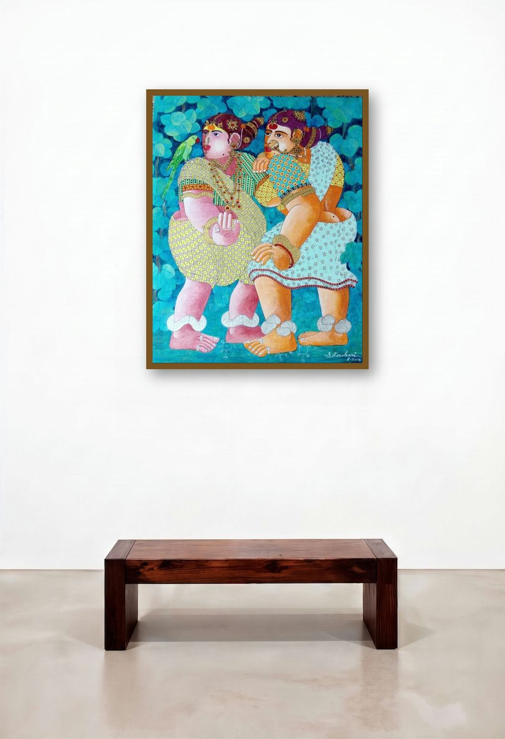 Village Women With Parrot 4 (Azure Companions)