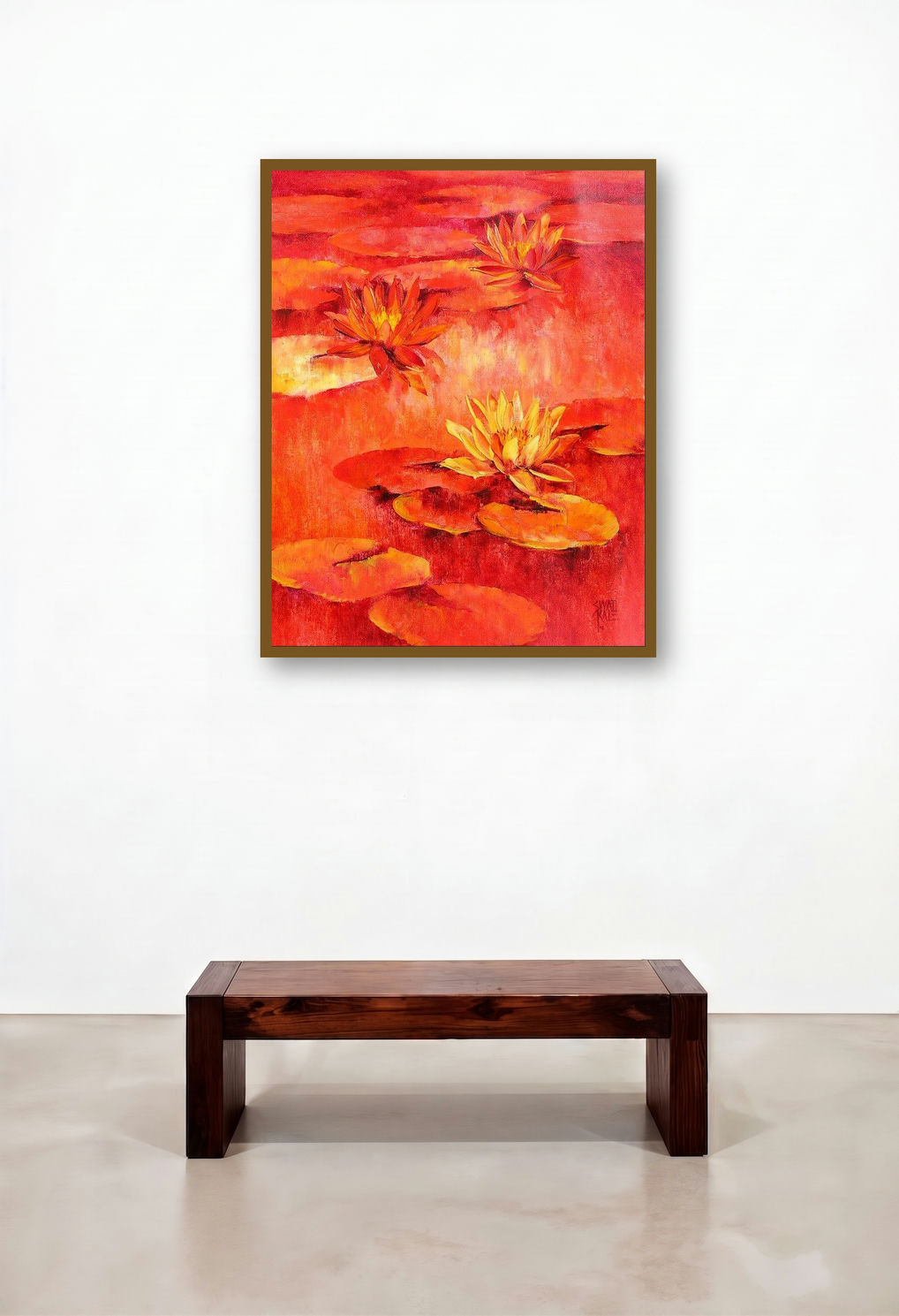 Water Lilies 51 (Fiery Water Lilies)