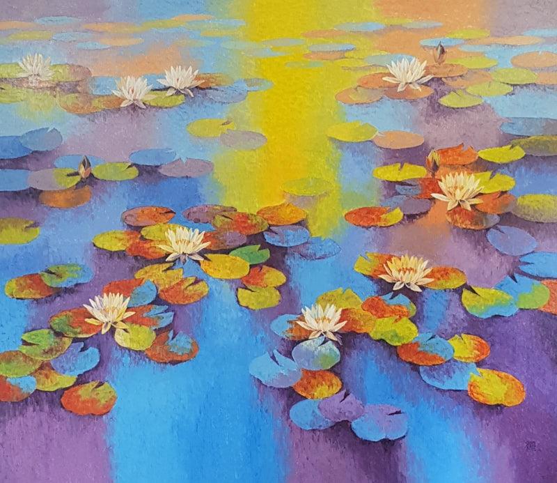Waterlilies 2 painting by Swati Kale