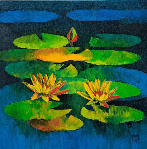 Waterlilies by Swati Kale | ArtZolo.com