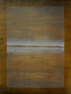 Abstract mixed media painting titled 'We Know Each Other', 48x36 inches, by artist Pradeep Ahirwar on Canvas