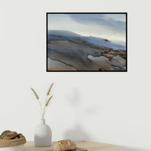 In-situ view of Prashant Prabhu's 'Wild Wild Country North East India 2' painting in a room