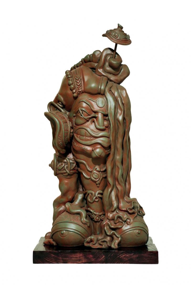 Figurative sculpture titled 'Witch', 26x10x9 inches, by artist Vishal Kavatekar on Fiberglass